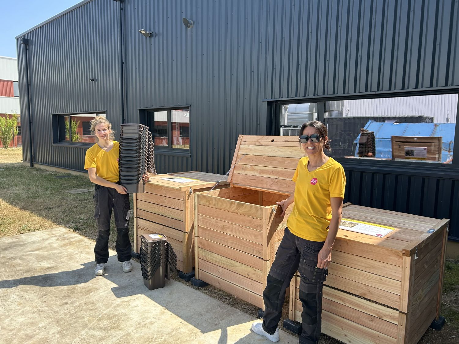 RSE, compost entreprise Composteur partagé